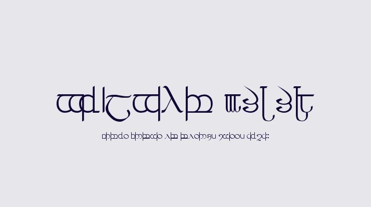Tengwar 3+4+5 Font Family