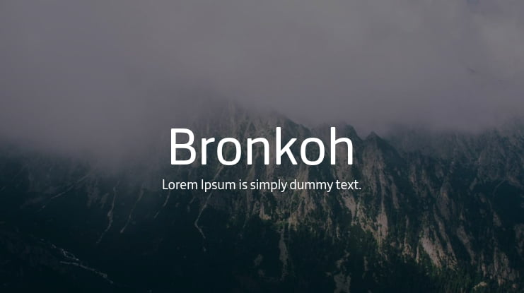 Bronkoh Font Family