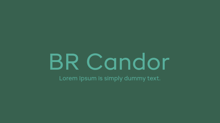 BR Candor Font Family