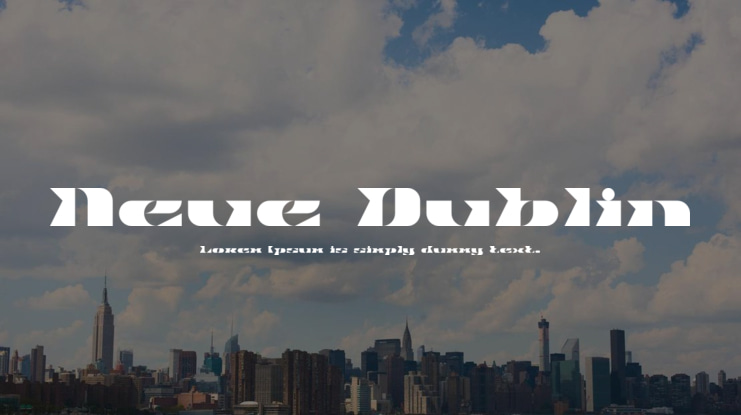 Neue Dublin Font