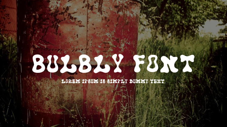 Bulbly Font