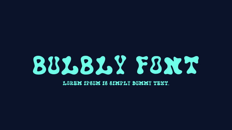 Bulbly Font