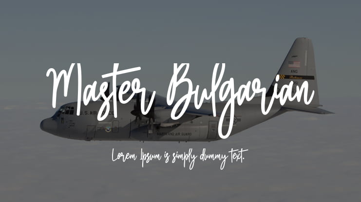 Master Bulgarian Font