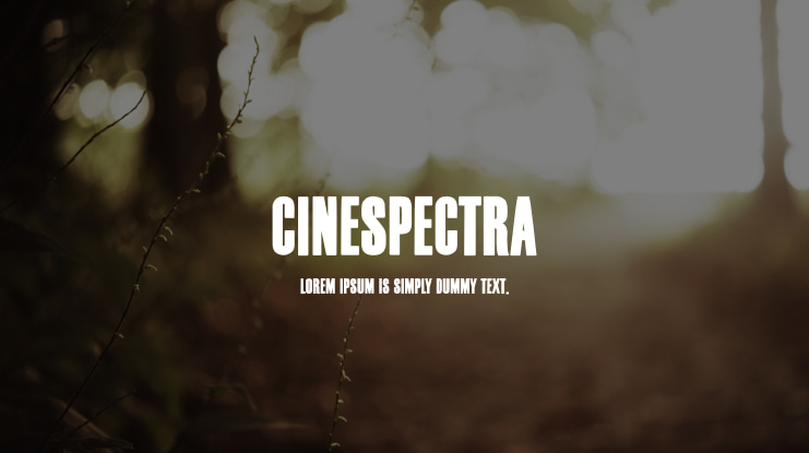 Cinespectra Font