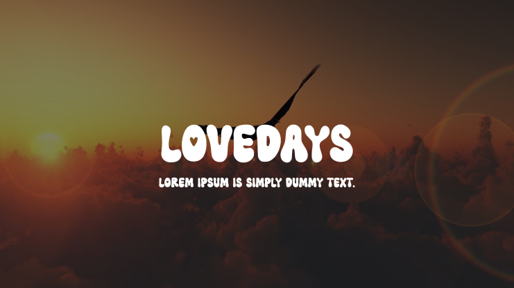 Lovedays Font