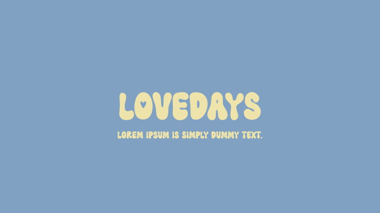 Lovedays Font