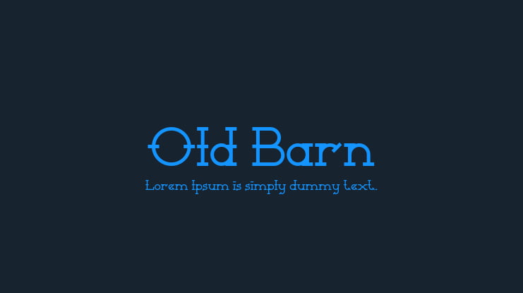 Old Barn Font
