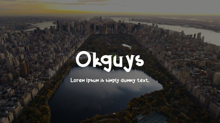 Okguys Font