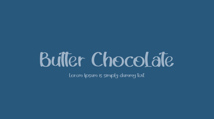 Butter Chocolate Font