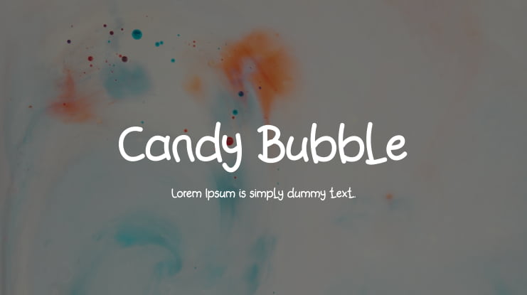 Candy Bubble Font