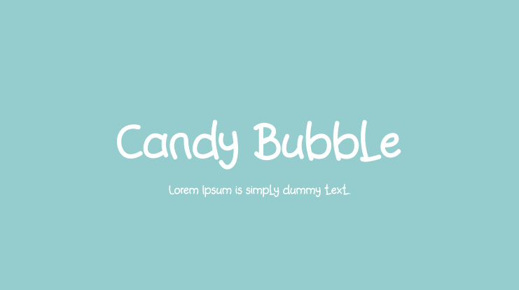 Candy Bubble Font