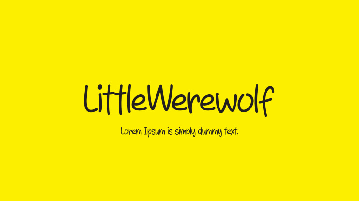 LittleWerewolf Font