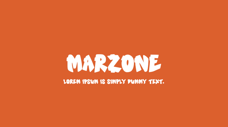 Marzone Font