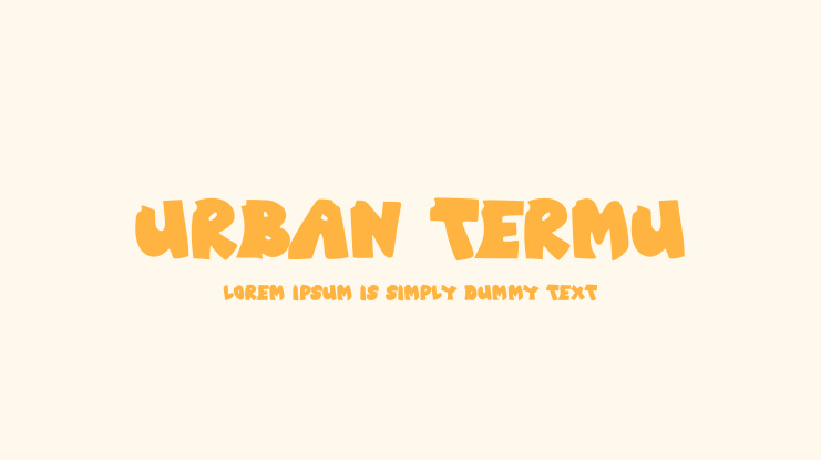 Urban Termu Font