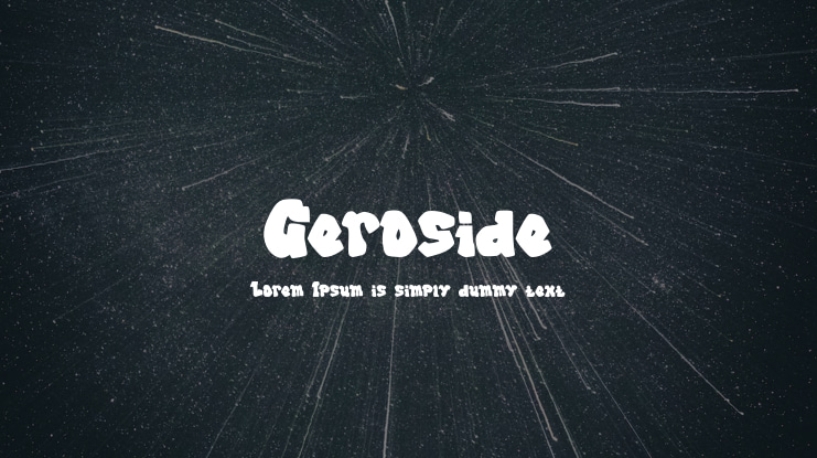 Geroside Font