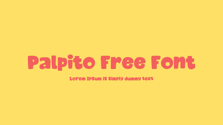 Palpito Free Font