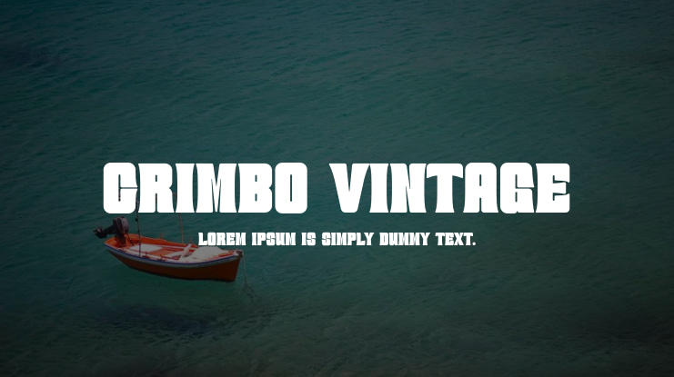 CRIMBO VINTAGE Font