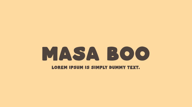 Masa Boo Font