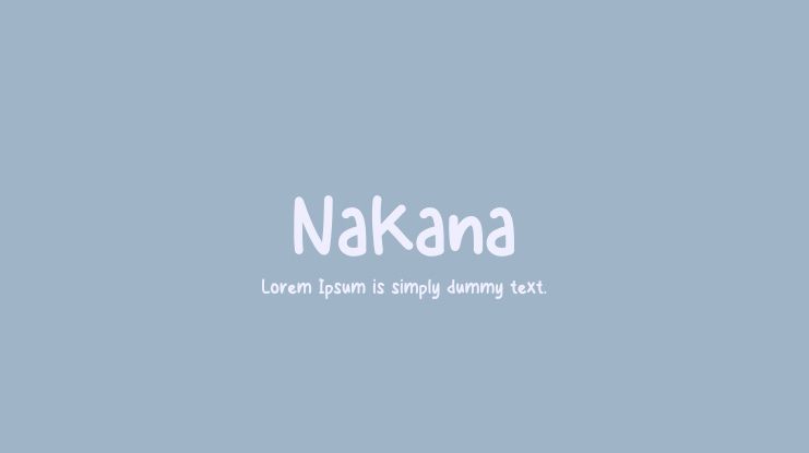 Nakana Font