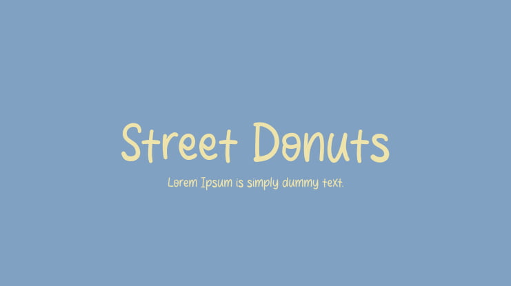 Street Donuts Font
