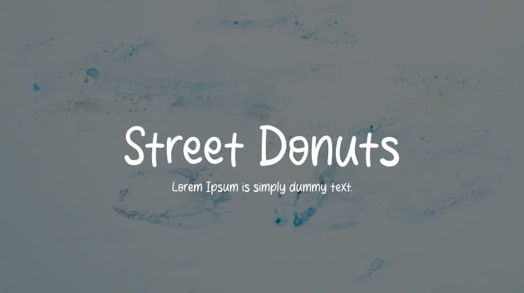 Street Donuts Font