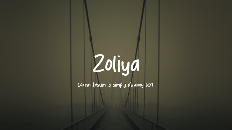 Zoliya Font