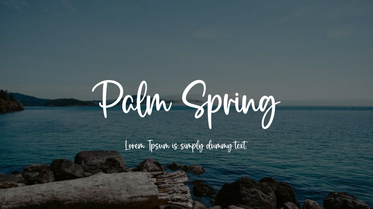 Palm Spring Font Family