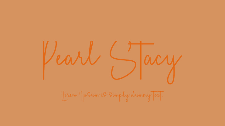 Pearl Stacy Font