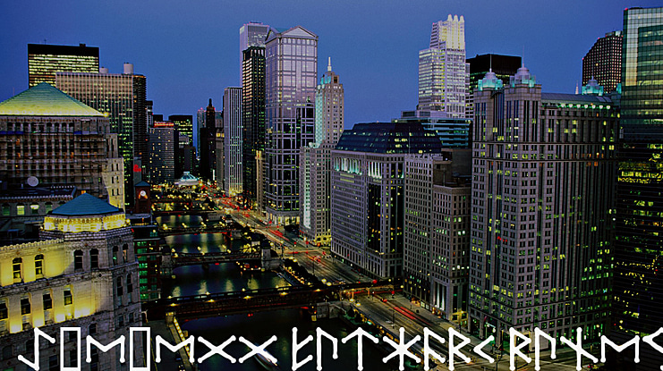 Ice Egg Futhark Font