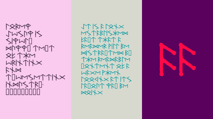 Ice Egg Futhark Font