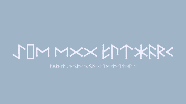 Ice Egg Futhark Font