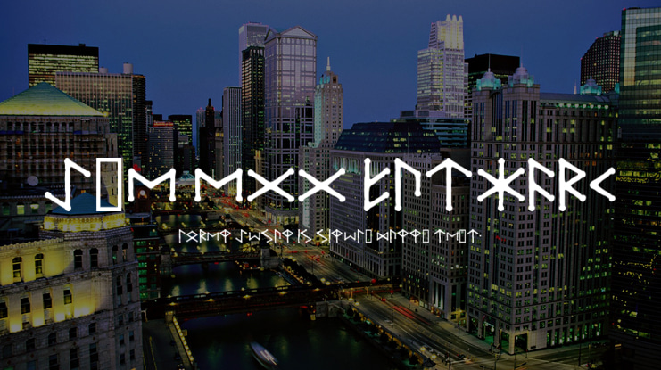 Ice Egg Futhark Font