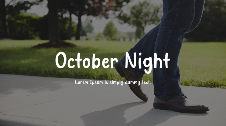 October Night Font