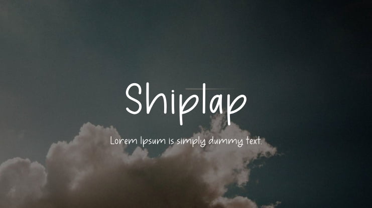 Shiplap Font