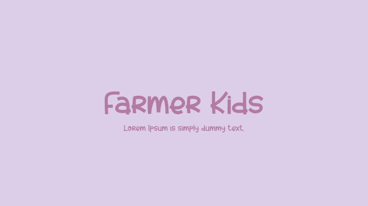 Farmer Kids Font