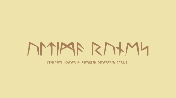 Ultima Runes Font Family