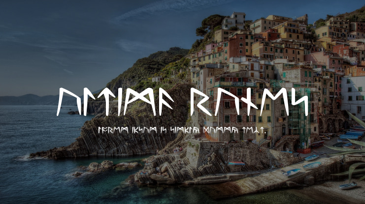 Ultima Runes Font Family