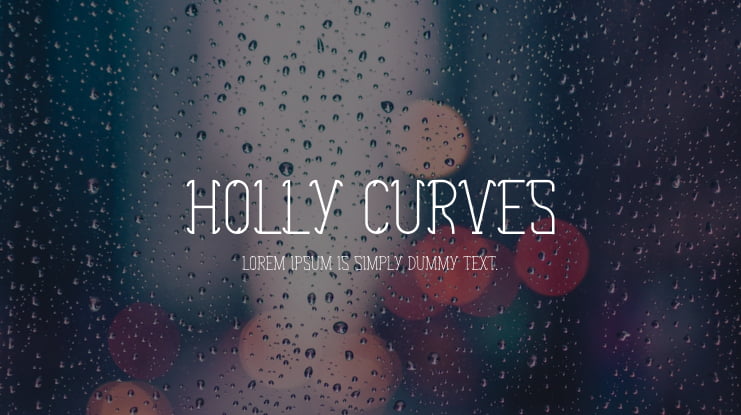 Holly Curves Font