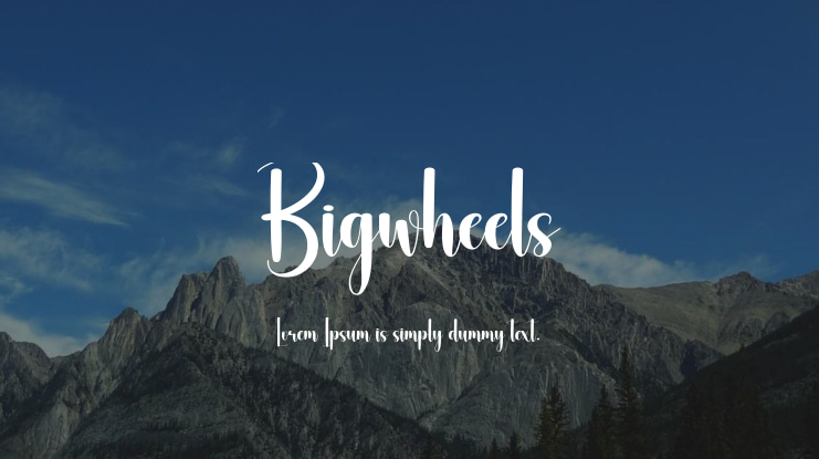 Bigwheels Font