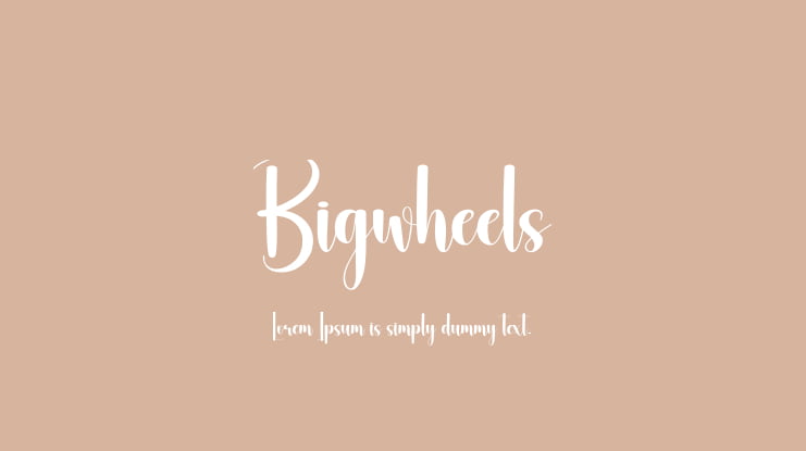 Bigwheels Font