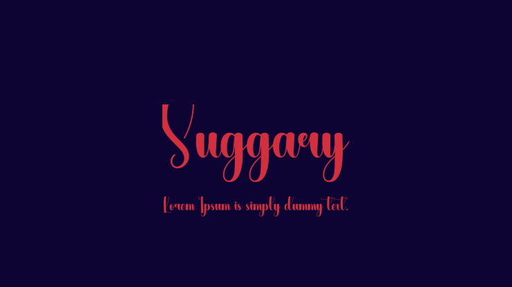 Suggary Font