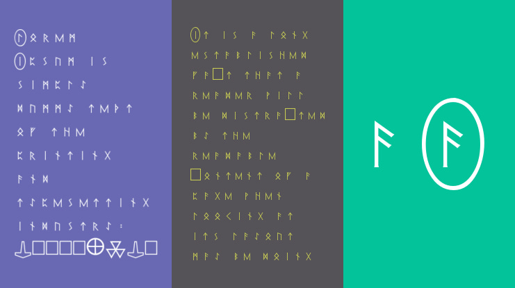 Pi Rho Runestones Font