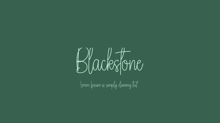 Blackstone Font