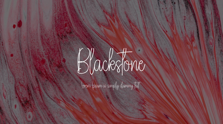 Blackstone Font