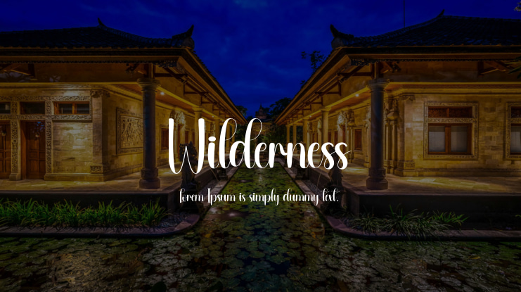 Wilderness Font