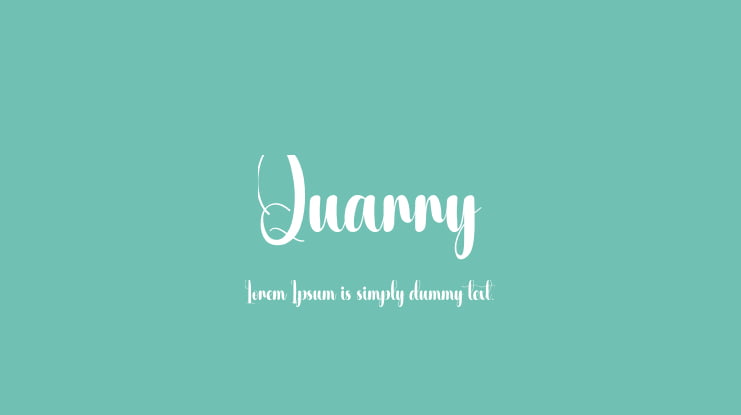 Quarry Font