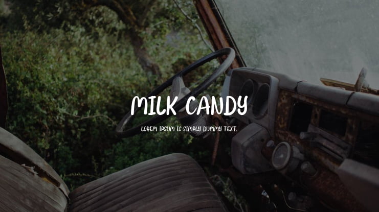 Milk Candy Font