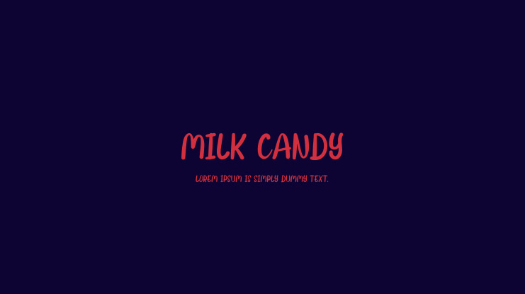 Milk Candy Font
