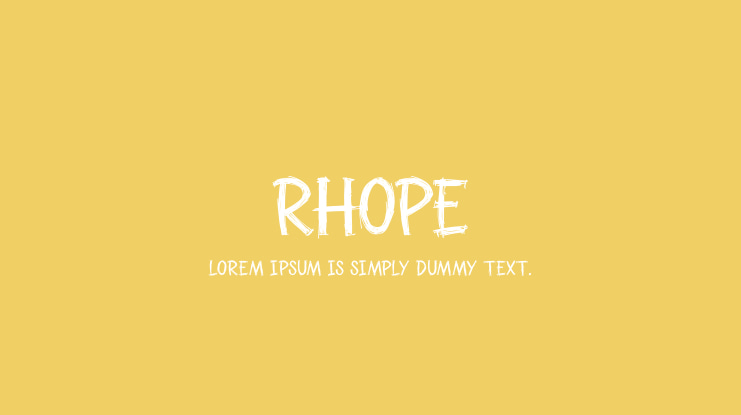 Rhope Font