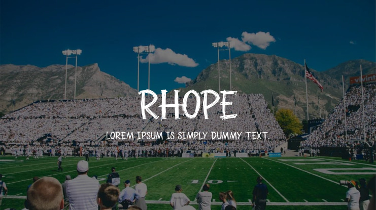Rhope Font